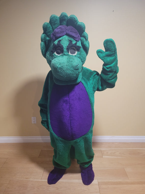 Green Dinosaur Mascot - Rent for $60.00