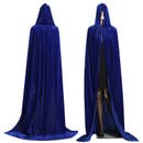 Hooded Velvet Cloak - Red or Blue