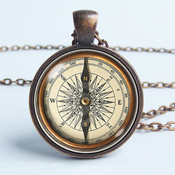 Steampunk Compass Necklace
