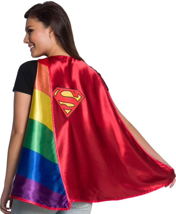 Adult Superman Reversible Pride Cape