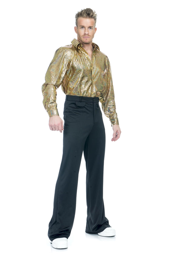 Gold Hologram Disco Dude Shirt