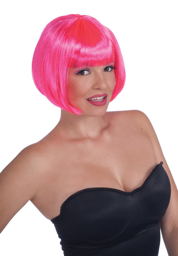 Neon Bob Cut Wig - Various Colours Available