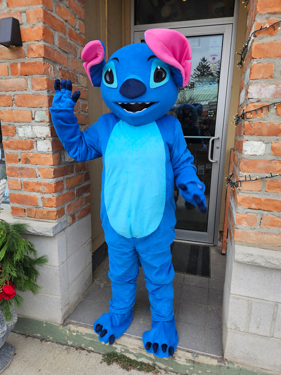 Blue Monster Mascot