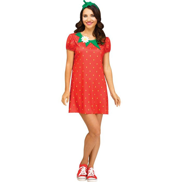 Flirty Fruit Strawberry Cutie Adult Costume