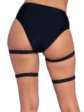 Leg Avenue Dual Strap O-Ring Studded Garters