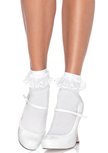 Leg Avenue Lace Ruffle Anklet