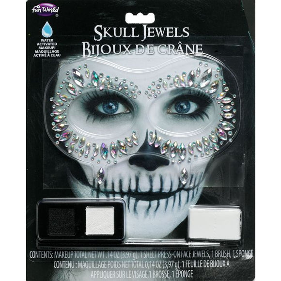 Skull Jewel with Makeup