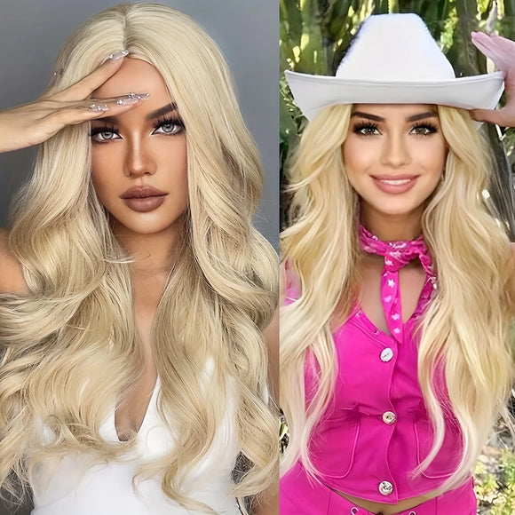 Long Blonde Layered Synthetic Wig