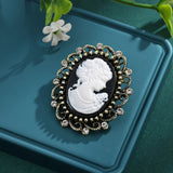 Vintage Elegant Cameo Brooch Pins