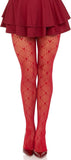 Leg Avenue Love Struck Heart Net Tights