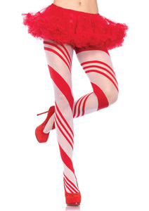 Leg Avenue Spandex Sheer Candy Striped Tights