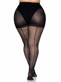 Fishnet Tights with Backseam - One Size or Queen Size