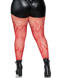 Leg Avenue Flame Net Rights - One Size & Plus Size