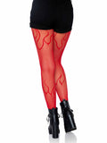 Leg Avenue Flame Net Rights - One Size & Plus Size