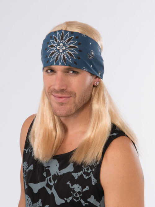 Rock Star Wig with Bandana