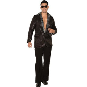Sequin Blazer - Black
