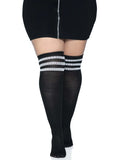 Leg Avenue Over The Knee Athletic Socks - Plus Size