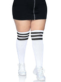Leg Avenue Over The Knee Athletic Socks - Plus Size