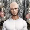 Men's Bald with Grey Hair Wig