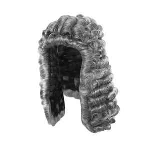 Grey Curly Judge Wig