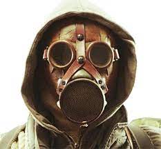 Wasteland Gas Mask Adult with Cowl