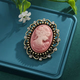 Vintage Elegant Cameo Brooch Pins
