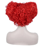 Red Curly Wig with Buckle Cap