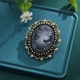 Vintage Elegant Cameo Brooch Pins