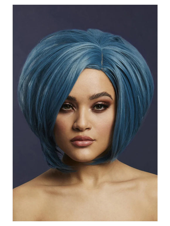 Savanna Wig, Petrol Blue