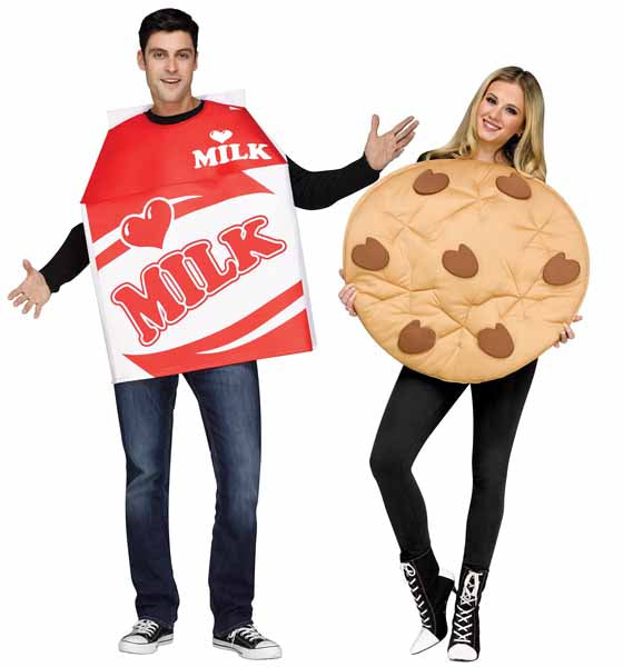 Milk & Cookies Adult Couples Costume