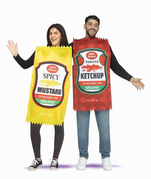 Mustard & Ketchup Adult Couple Costume