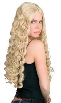 Fun World Long and Luscious Wig - Blonde or Black