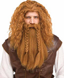 Viking Wig and Beard - Blonde or Auburn