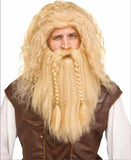 Viking Wig and Beard - Blonde or Auburn