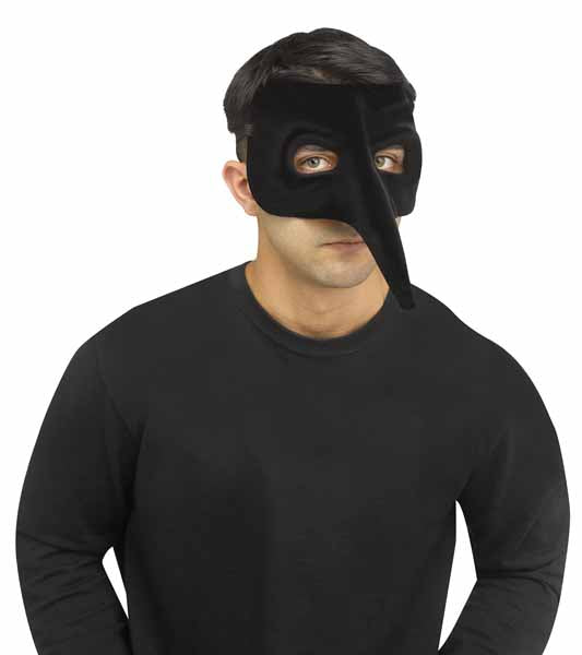 Velvet Venetian Raven Mask