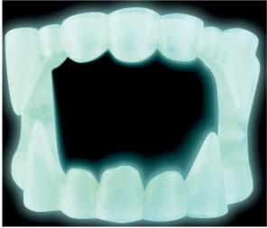 Vampire Fangs Glow in the Dark