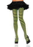 Leg Avenue Nylon Striped Tights - Standard, 1X/2X or 3X/4X