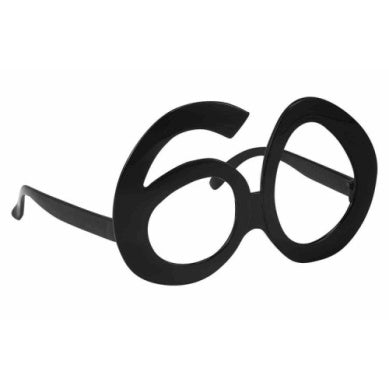 Birthday Glasses - 60 - Black or Gold