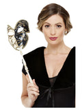 Venetian Mask - Black & Cream