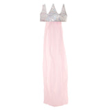 Sequin Princess Crown with Veil