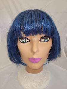 Blue/Black Bob Wig