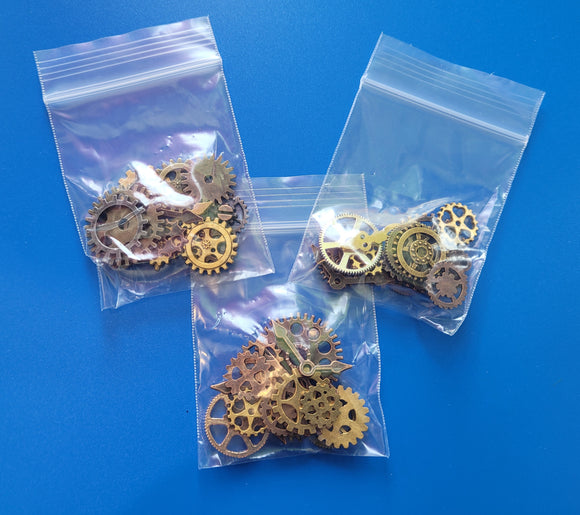 Mixed Alloy Streampunk Gears - 15g or 35g Bags Available