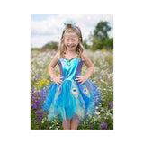 Pretty Peacock Dress & Headband - Size 5-6