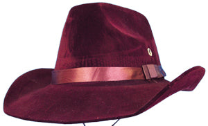 Cowboy Hat - Felt Burgundy