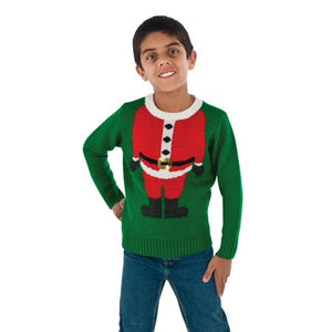 Child Christmas Sweater Santa