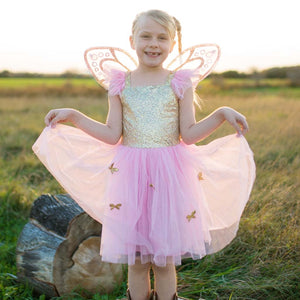 Gold Butterfly Dress with Fairy Wings