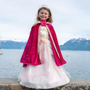 Deluxe Fuchsha Rose Princess Cape - Various Sizes