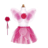 Fancy Flutter Skirt Sets With Wings & Wands Size 4-7
