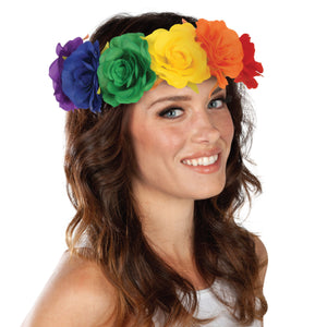 Rainbow Floral Headband