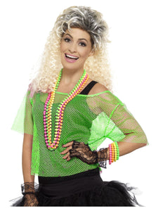 Neon Green Fishnet Top